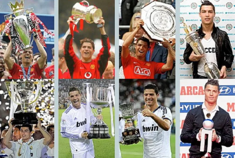 Ronaldo sở hữu 37 danh hiệu tập thể lớn ở cấp câu lạc bộ và đội tuyển quốc gia tính đến tháng 7/2026.